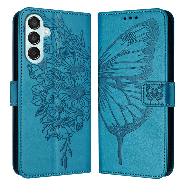 Embossed Butterfly Leather Phone Case, For Samsung Galaxy S24 FE 5G, For Samsung Galaxy M55, For Samsung Galaxy M15 / F15 5G Global, For Samsung Galaxy Xcover7