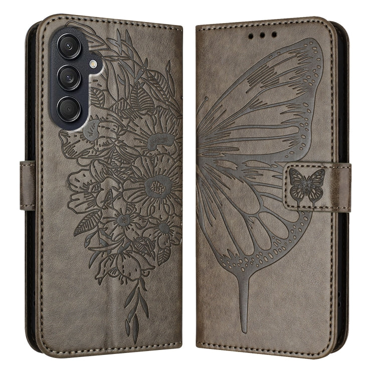 Embossed Butterfly Leather Phone Case, For Samsung Galaxy S24 FE 5G, For Samsung Galaxy M55, For Samsung Galaxy M15 / F15 5G Global, For Samsung Galaxy Xcover7