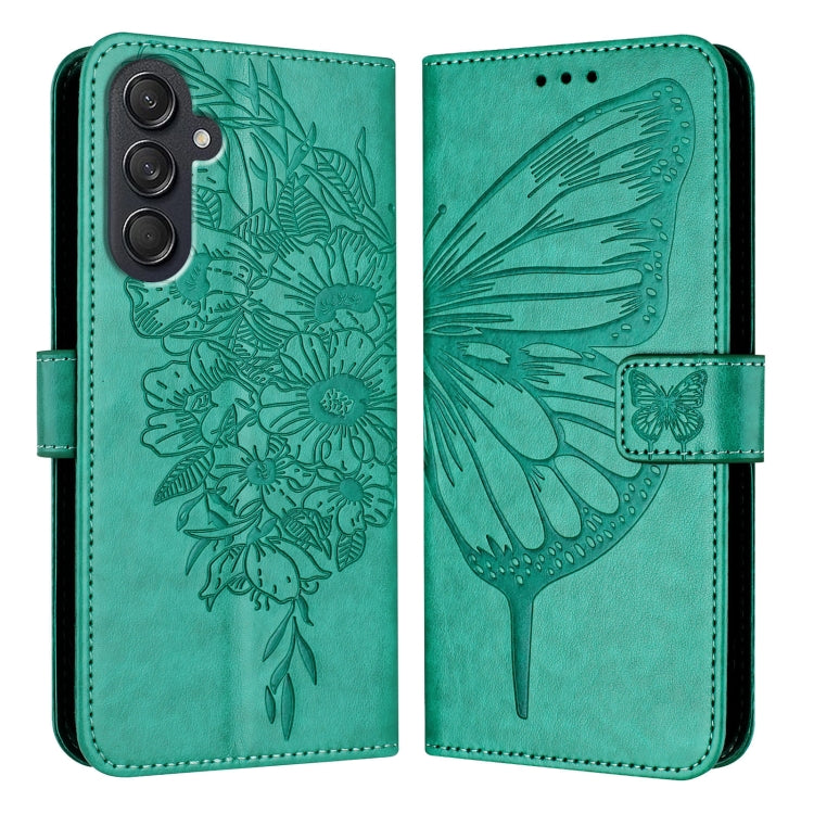 Embossed Butterfly Leather Phone Case, For Samsung Galaxy S24 FE 5G, For Samsung Galaxy M55, For Samsung Galaxy M15 / F15 5G Global, For Samsung Galaxy Xcover7