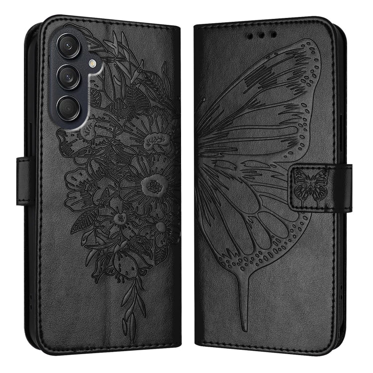 Embossed Butterfly Leather Phone Case, For Samsung Galaxy S24 FE 5G, For Samsung Galaxy M55, For Samsung Galaxy M15 / F15 5G Global, For Samsung Galaxy Xcover7