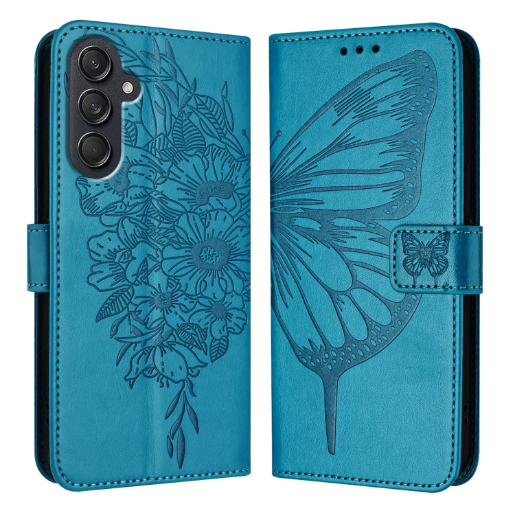 Embossed Butterfly Leather Phone Case, For Samsung Galaxy S24 FE 5G, For Samsung Galaxy M55, For Samsung Galaxy M15 / F15 5G Global, For Samsung Galaxy Xcover7