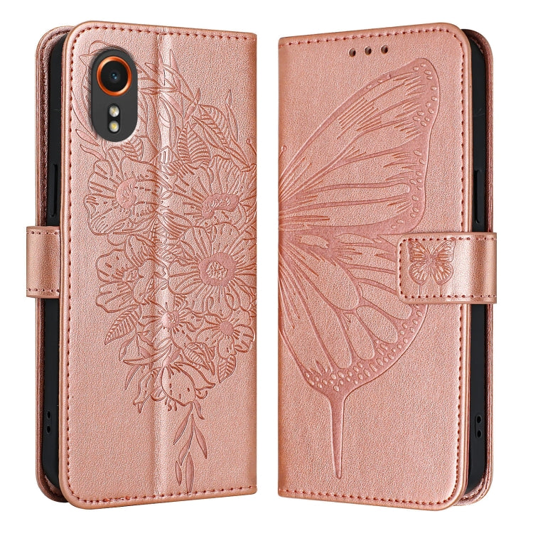 Embossed Butterfly Leather Phone Case, For Samsung Galaxy S24 FE 5G, For Samsung Galaxy M55, For Samsung Galaxy M15 / F15 5G Global, For Samsung Galaxy Xcover7