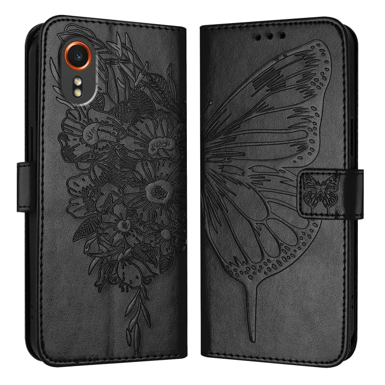 Embossed Butterfly Leather Phone Case, For Samsung Galaxy S24 FE 5G, For Samsung Galaxy M55, For Samsung Galaxy M15 / F15 5G Global, For Samsung Galaxy Xcover7