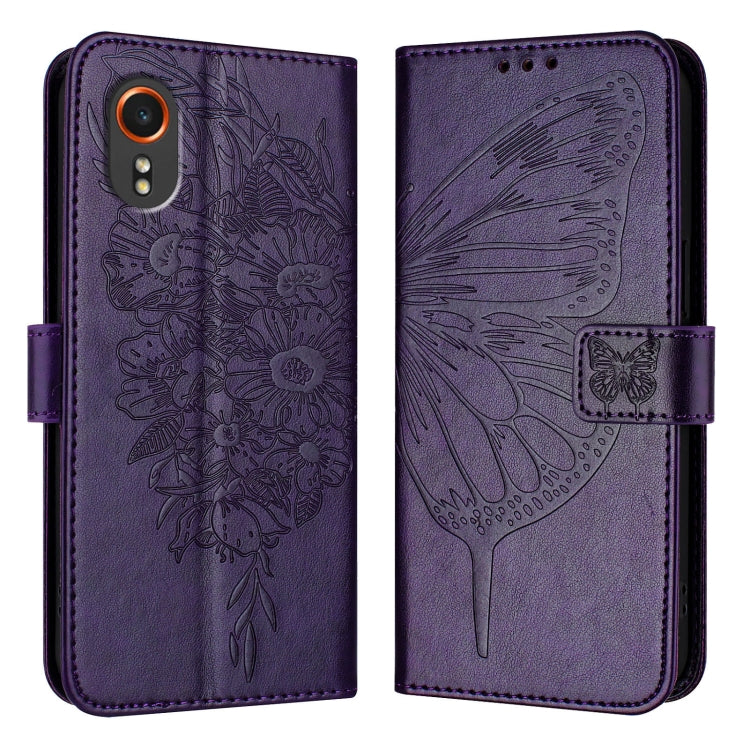 Embossed Butterfly Leather Phone Case, For Samsung Galaxy S24 FE 5G, For Samsung Galaxy M55, For Samsung Galaxy M15 / F15 5G Global, For Samsung Galaxy Xcover7