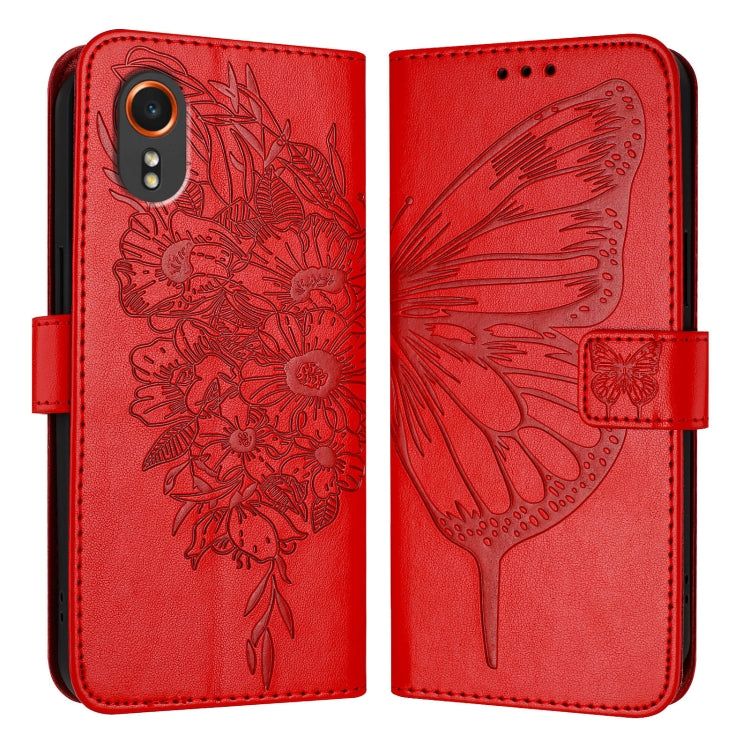 Embossed Butterfly Leather Phone Case, For Samsung Galaxy S24 FE 5G, For Samsung Galaxy M55, For Samsung Galaxy M15 / F15 5G Global, For Samsung Galaxy Xcover7