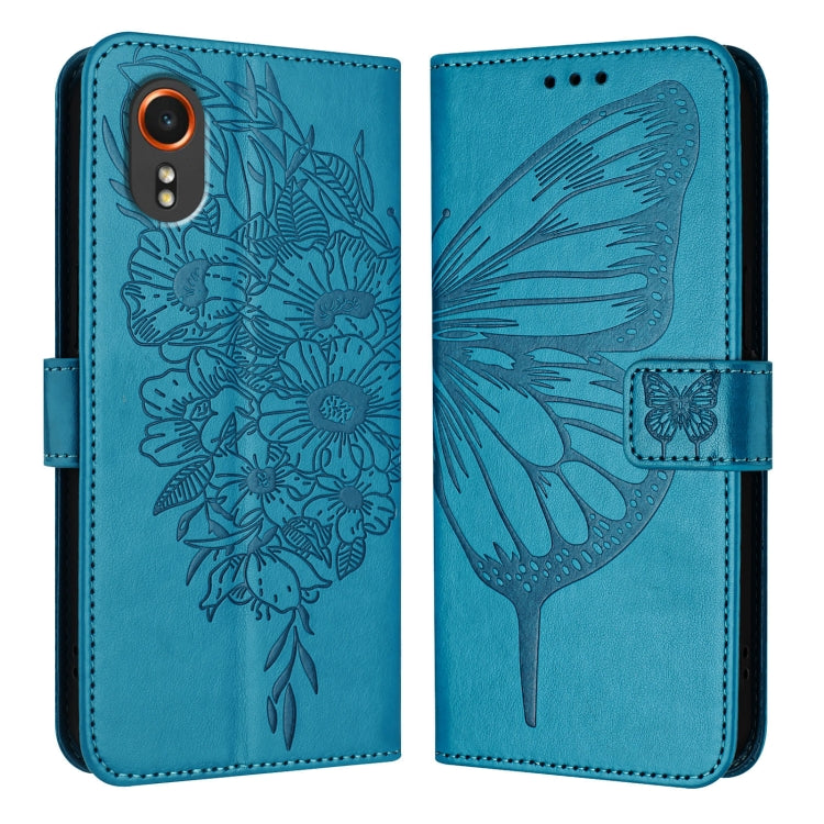 Embossed Butterfly Leather Phone Case, For Samsung Galaxy S24 FE 5G, For Samsung Galaxy M55, For Samsung Galaxy M15 / F15 5G Global, For Samsung Galaxy Xcover7