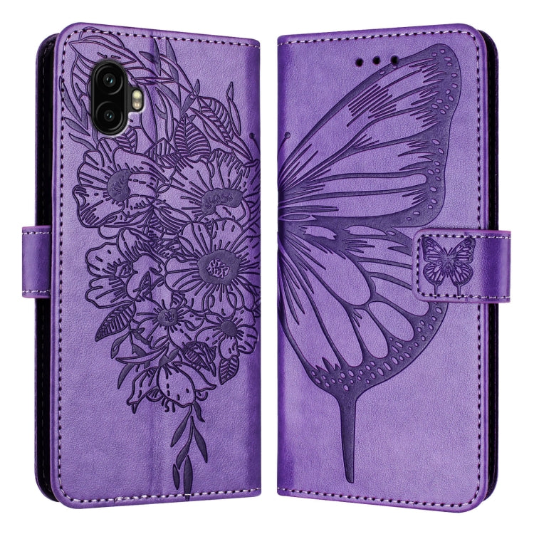 Embossed Butterfly Leather Phone Case, For Samsung Galaxy Xcover6 Pro, For Samsung Galaxy M52 5G, For Samsung Galaxy M32 4G Global / M22, For Samsung Galaxy A41 EU