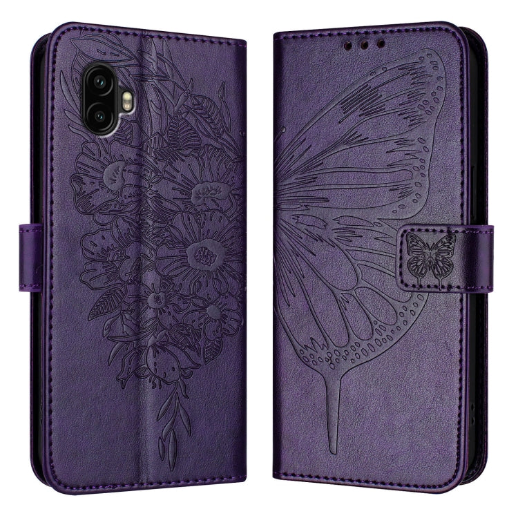 Embossed Butterfly Leather Phone Case, For Samsung Galaxy Xcover6 Pro, For Samsung Galaxy M52 5G, For Samsung Galaxy M32 4G Global / M22, For Samsung Galaxy A41 EU