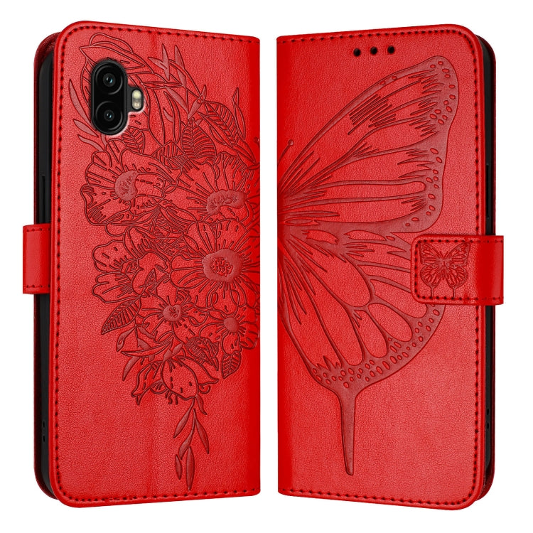 Embossed Butterfly Leather Phone Case, For Samsung Galaxy Xcover6 Pro, For Samsung Galaxy M52 5G, For Samsung Galaxy M32 4G Global / M22, For Samsung Galaxy A41 EU