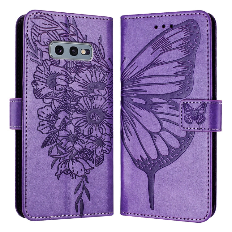 Embossed Butterfly Leather Phone Case, For Samsung Galaxy A40, For Samsung Galaxy A10 / M10 EU, For Samsung Galaxy Xcover 4s / Xcover 4, For Samsung Galaxy S10e