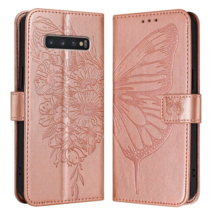 Embossed Butterfly Leather Phone Case, For Samsung Galaxy S10+, For Samsung Galaxy S10