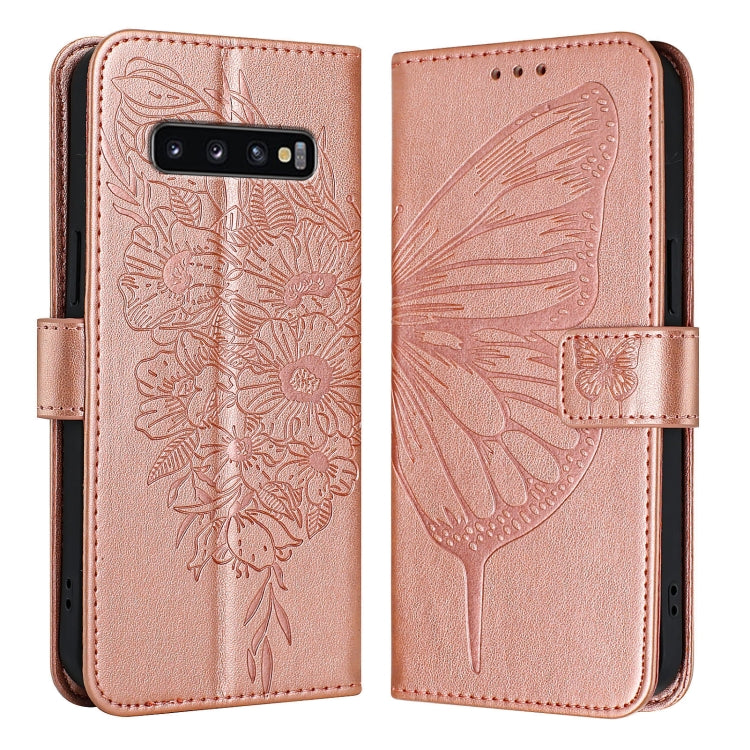 Embossed Butterfly Leather Phone Case, For Samsung Galaxy S10+, For Samsung Galaxy S10