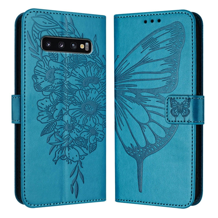 Embossed Butterfly Leather Phone Case, For Samsung Galaxy S10+, For Samsung Galaxy S10