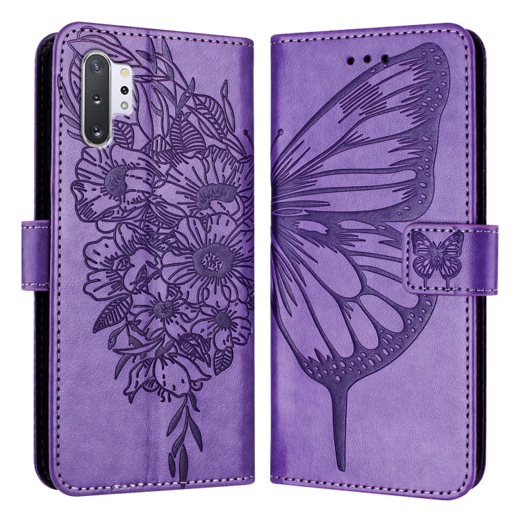 Embossed Butterfly Leather Phone Case, For Samsung Galaxy A20s, For Samsung Galaxy Note10, For Samsung Galaxy Note10+, For Samsung Galaxy A20e / A10e