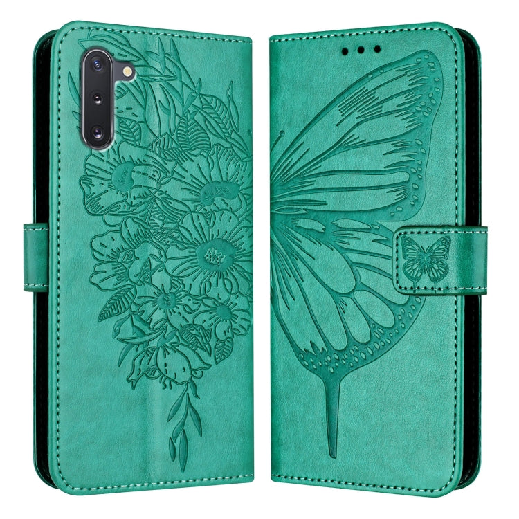 Embossed Butterfly Leather Phone Case, For Samsung Galaxy A20s, For Samsung Galaxy Note10, For Samsung Galaxy Note10+, For Samsung Galaxy A20e / A10e