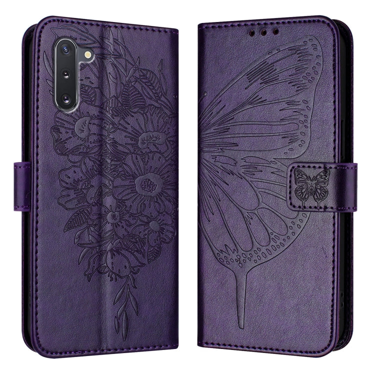 Embossed Butterfly Leather Phone Case, For Samsung Galaxy A20s, For Samsung Galaxy Note10, For Samsung Galaxy Note10+, For Samsung Galaxy A20e / A10e