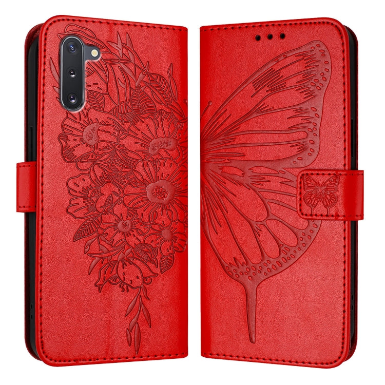 Embossed Butterfly Leather Phone Case, For Samsung Galaxy A20s, For Samsung Galaxy Note10, For Samsung Galaxy Note10+, For Samsung Galaxy A20e / A10e