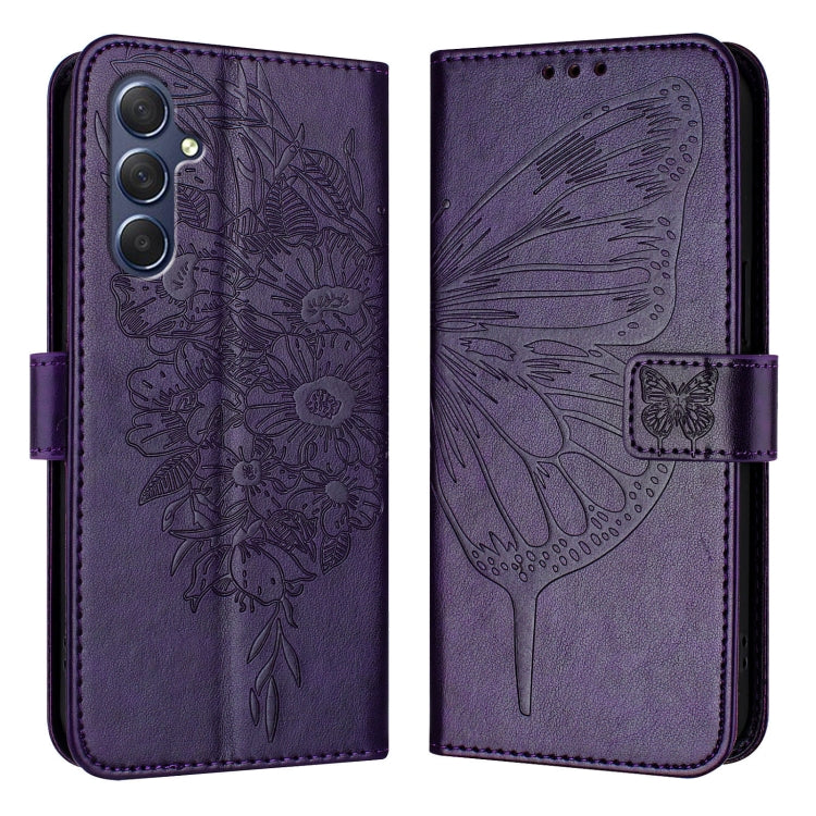 Embossed Butterfly Leather Phone Case, For Samsung Galaxy S24 5G, For Samsung Galaxy M34 5G / F34 5G, For Samsung Galaxy M54 5G / F54 5G, For Samsung Galaxy M14 5G Global