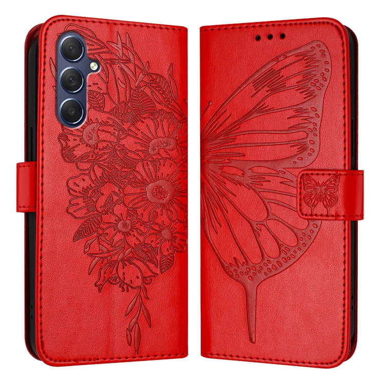 Embossed Butterfly Leather Phone Case, For Samsung Galaxy S24 5G, For Samsung Galaxy M34 5G / F34 5G, For Samsung Galaxy M54 5G / F54 5G, For Samsung Galaxy M14 5G Global