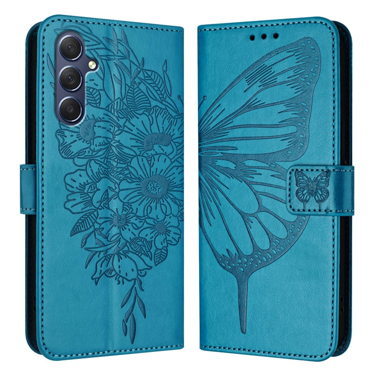 Embossed Butterfly Leather Phone Case, For Samsung Galaxy S24 5G, For Samsung Galaxy M34 5G / F34 5G, For Samsung Galaxy M54 5G / F54 5G, For Samsung Galaxy M14 5G Global