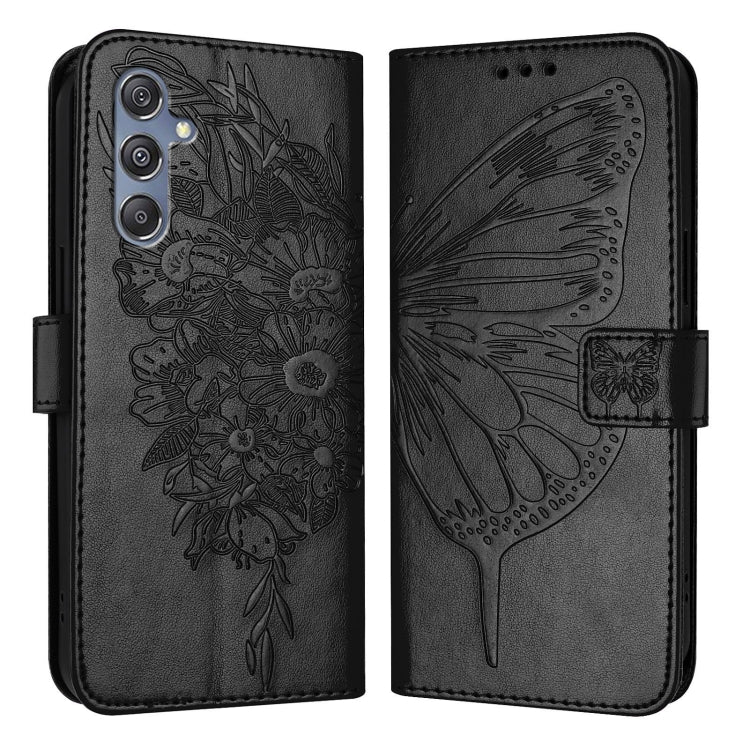 Embossed Butterfly Leather Phone Case, For Samsung Galaxy S24 5G, For Samsung Galaxy M34 5G / F34 5G, For Samsung Galaxy M54 5G / F54 5G, For Samsung Galaxy M14 5G Global