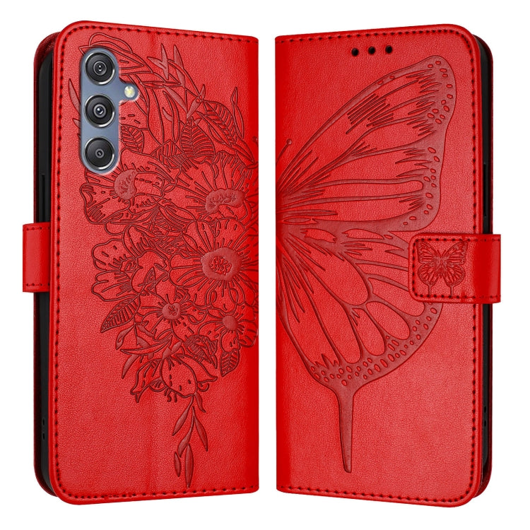 Embossed Butterfly Leather Phone Case, For Samsung Galaxy S24 5G, For Samsung Galaxy M34 5G / F34 5G, For Samsung Galaxy M54 5G / F54 5G, For Samsung Galaxy M14 5G Global