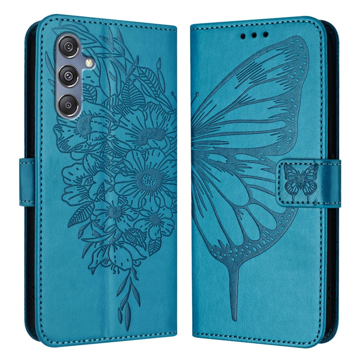 Embossed Butterfly Leather Phone Case, For Samsung Galaxy S24 5G, For Samsung Galaxy M34 5G / F34 5G, For Samsung Galaxy M54 5G / F54 5G, For Samsung Galaxy M14 5G Global