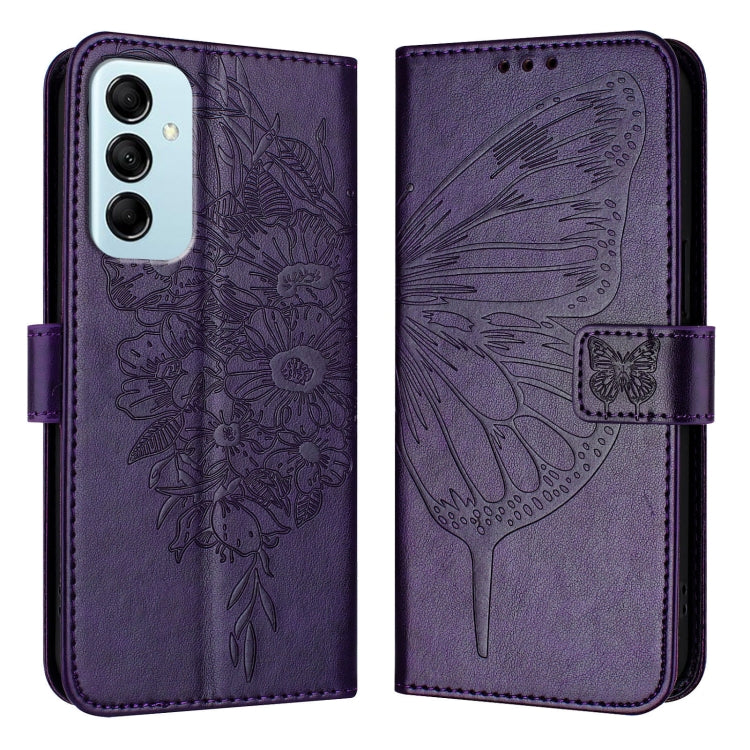 Embossed Butterfly Leather Phone Case, For Samsung Galaxy S24 5G, For Samsung Galaxy M34 5G / F34 5G, For Samsung Galaxy M54 5G / F54 5G, For Samsung Galaxy M14 5G Global