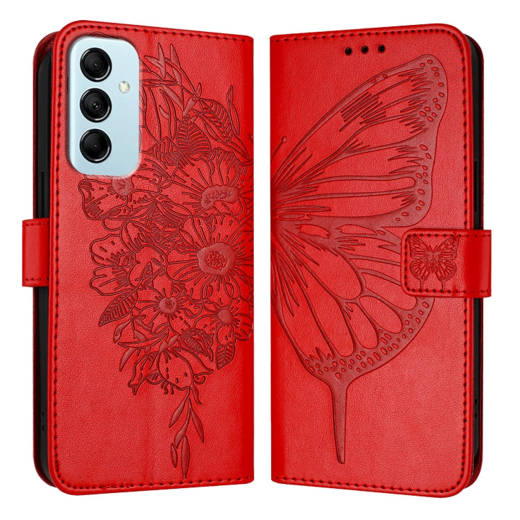 Embossed Butterfly Leather Phone Case, For Samsung Galaxy S24 5G, For Samsung Galaxy M34 5G / F34 5G, For Samsung Galaxy M54 5G / F54 5G, For Samsung Galaxy M14 5G Global