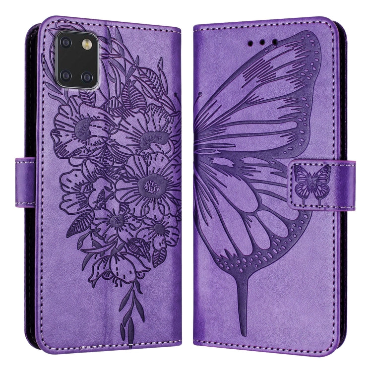 Embossed Butterfly Leather Phone Case, For Samsung Galaxy M62, For Samsung Galaxy A91 / M80s / S10 Lite, For Samsung Galaxy A81 / M60s /Note10 Lite, For Samsung Galaxy A10s / M10s