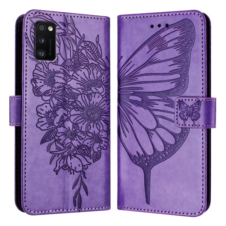 Embossed Butterfly Leather Phone Case, For Samsung Galaxy Xcover6 Pro, For Samsung Galaxy M52 5G, For Samsung Galaxy M32 4G Global / M22, For Samsung Galaxy A41 EU