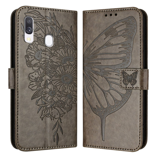 Embossed Butterfly Leather Phone Case, For Samsung Galaxy A40, For Samsung Galaxy A10 / M10 EU, For Samsung Galaxy Xcover 4s / Xcover 4, For Samsung Galaxy S10e