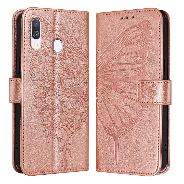 Embossed Butterfly Leather Phone Case, For Samsung Galaxy A40, For Samsung Galaxy A10 / M10 EU, For Samsung Galaxy Xcover 4s / Xcover 4, For Samsung Galaxy S10e