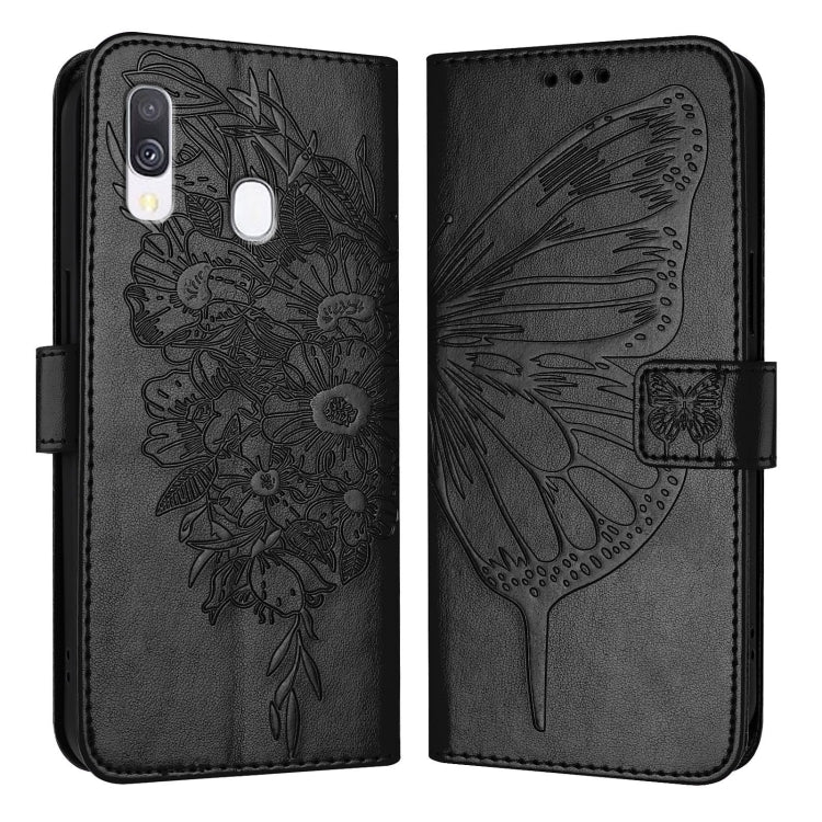 Embossed Butterfly Leather Phone Case, For Samsung Galaxy A40, For Samsung Galaxy A10 / M10 EU, For Samsung Galaxy Xcover 4s / Xcover 4, For Samsung Galaxy S10e