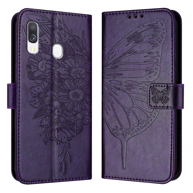 Embossed Butterfly Leather Phone Case, For Samsung Galaxy A40, For Samsung Galaxy A10 / M10 EU, For Samsung Galaxy Xcover 4s / Xcover 4, For Samsung Galaxy S10e