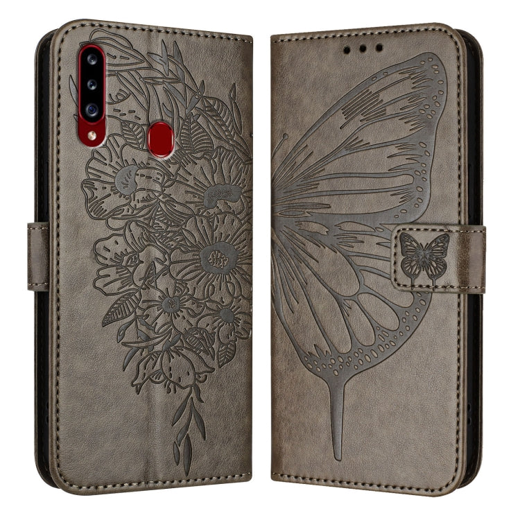 Embossed Butterfly Leather Phone Case, For Samsung Galaxy A20s, For Samsung Galaxy Note10, For Samsung Galaxy Note10+, For Samsung Galaxy A20e / A10e