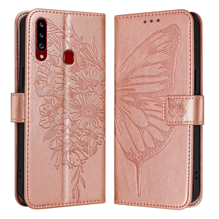 Embossed Butterfly Leather Phone Case, For Samsung Galaxy A20s, For Samsung Galaxy Note10, For Samsung Galaxy Note10+, For Samsung Galaxy A20e / A10e