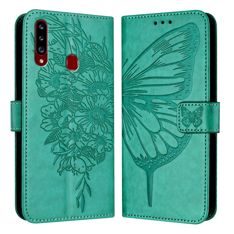 Embossed Butterfly Leather Phone Case, For Samsung Galaxy A20s, For Samsung Galaxy Note10, For Samsung Galaxy Note10+, For Samsung Galaxy A20e / A10e