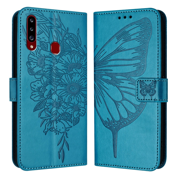 Embossed Butterfly Leather Phone Case, For Samsung Galaxy A20s, For Samsung Galaxy Note10, For Samsung Galaxy Note10+, For Samsung Galaxy A20e / A10e