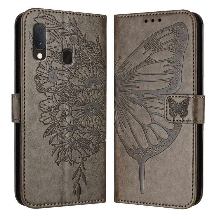 Embossed Butterfly Leather Phone Case, For Samsung Galaxy A20s, For Samsung Galaxy Note10, For Samsung Galaxy Note10+, For Samsung Galaxy A20e / A10e