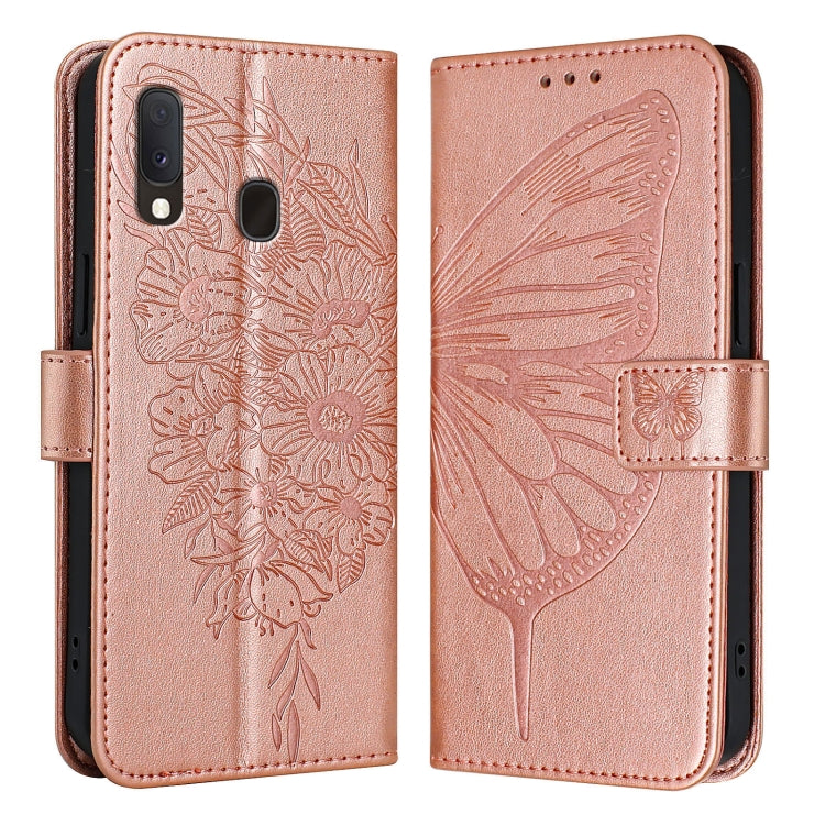 Embossed Butterfly Leather Phone Case, For Samsung Galaxy A20s, For Samsung Galaxy Note10, For Samsung Galaxy Note10+, For Samsung Galaxy A20e / A10e