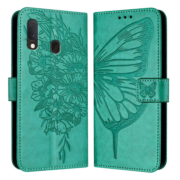 Embossed Butterfly Leather Phone Case, For Samsung Galaxy A20s, For Samsung Galaxy Note10, For Samsung Galaxy Note10+, For Samsung Galaxy A20e / A10e