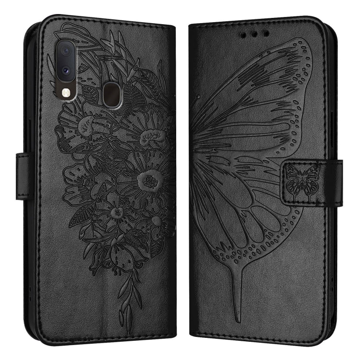 Embossed Butterfly Leather Phone Case, For Samsung Galaxy A20s, For Samsung Galaxy Note10, For Samsung Galaxy Note10+, For Samsung Galaxy A20e / A10e