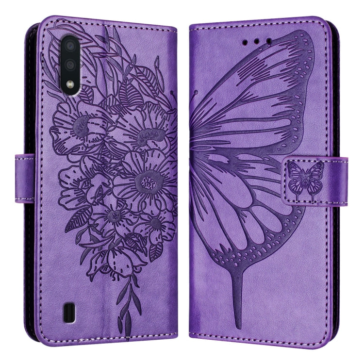 Embossed Butterfly Leather Phone Case, For Samsung Galaxy A40, For Samsung Galaxy A10 / M10 EU, For Samsung Galaxy Xcover 4s / Xcover 4, For Samsung Galaxy S10e