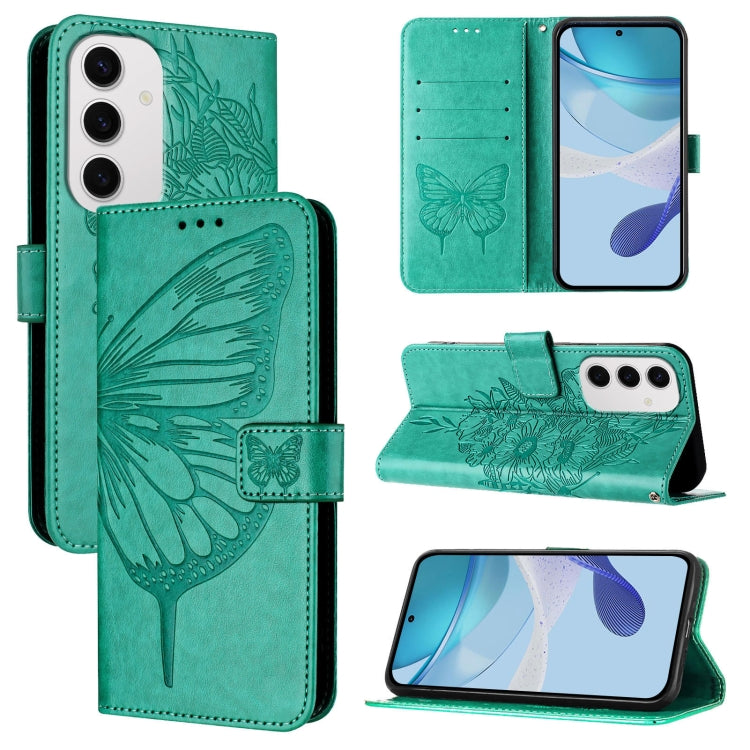 Embossed Butterfly Leather Phone Case, For Samsung Galaxy S24 FE 5G, For Samsung Galaxy M55, For Samsung Galaxy M15 / F15 5G Global, For Samsung Galaxy Xcover7