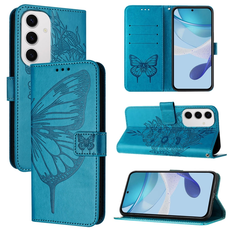 Embossed Butterfly Leather Phone Case, For Samsung Galaxy S24 FE 5G, For Samsung Galaxy M55, For Samsung Galaxy M15 / F15 5G Global, For Samsung Galaxy Xcover7