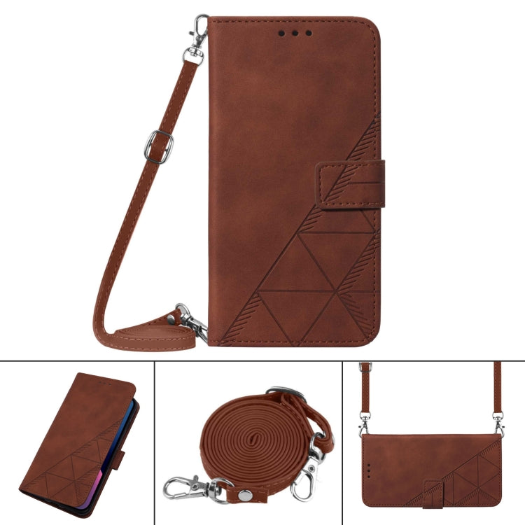 Crossbody 3D Embossed Flip Leather Phone Case, For Samsung Galaxy S24+ 5G, For Samsung Galaxy S24 5G