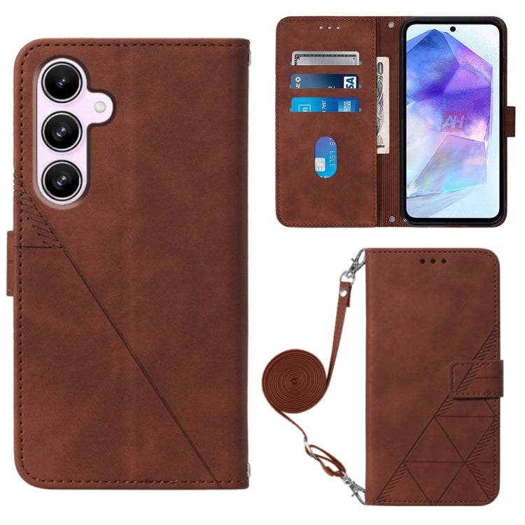 Crossbody 3D Embossed Flip Leather Phone Case, For Samsung Galaxy S24 FE 5G, For Samsung Galaxy M35, For Samsung Galaxy A55, For Samsung Galaxy A35 5G, For Samsung Galaxy S24 Ultra 5G