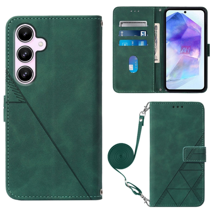 Crossbody 3D Embossed Flip Leather Phone Case, For Samsung Galaxy S24 FE 5G, For Samsung Galaxy M35, For Samsung Galaxy A55, For Samsung Galaxy A35 5G, For Samsung Galaxy S24 Ultra 5G