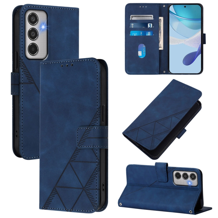 Crossbody 3D Embossed Flip Leather Phone Case